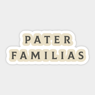 Pater Familias Sticker